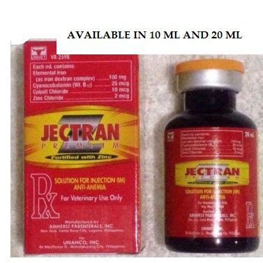JECTRAN PREMIUM FORTIFIED WITH ZINC 10 ML .